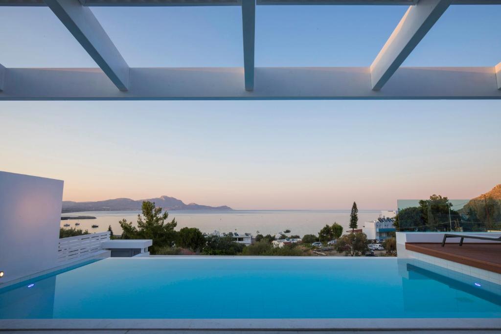 Villa Estella with pool & jacuzzi in Lindos room 1